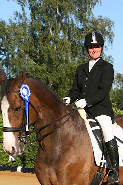 Wedstrijdfoto met paard